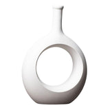 Maxbell Flower Pot Hollow Design Minimalist Ceramic Vase for Decor Tabletop Home