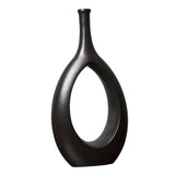 Maxbell Flower Pot Hollow Design Minimalist Ceramic Vase for Decor Tabletop Home