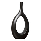 Maxbell Flower Pot Hollow Design Minimalist Ceramic Vase for Decor Tabletop Home