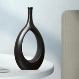 Maxbell Flower Pot Hollow Design Minimalist Ceramic Vase for Decor Tabletop Home