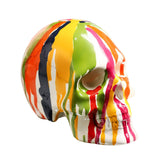 Maxbell Abstract Skull Statue Figurine Halloween Prop Ornament for Desk Shelf Office