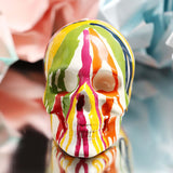 Maxbell Abstract Skull Statue Figurine Halloween Prop Ornament for Desk Shelf Office