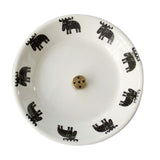 Maxbell Incense Burner Censer Holder Cone Incense Tray for Living Room Zen White Bottom