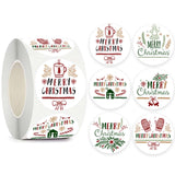 Maxbell Merry Christmas Stickers Party Favor Labels Crafts Gift Box for Decoration StyleA