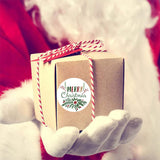 Maxbell Merry Christmas Stickers Party Favor Labels Crafts Gift Box for Decoration StyleA