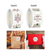 Maxbell Merry Christmas Stickers Party Favor Labels Crafts Gift Box for Decoration StyleA