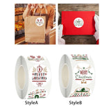 Maxbell Merry Christmas Stickers Party Favor Labels Crafts Gift Box for Decoration StyleA