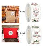 Maxbell Merry Christmas Stickers Party Favor Labels Crafts Gift Box for Decoration StyleA