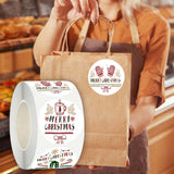 Maxbell Merry Christmas Stickers Party Favor Labels Crafts Gift Box for Decoration StyleA