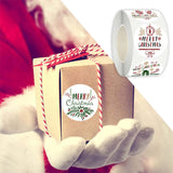 Maxbell Merry Christmas Stickers Party Favor Labels Crafts Gift Box for Decoration StyleA