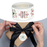 Maxbell Merry Christmas Stickers Party Favor Labels Crafts Gift Box for Decoration StyleA