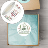 Maxbell Merry Christmas Stickers Party Favor Labels Crafts Gift Box for Decoration StyleA