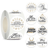 Maxbell Round Christmas Stickers Stickers Labels for Party Favor Crafts Scrapbook Style D