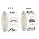 Maxbell Round Christmas Stickers Stickers Labels for Party Favor Crafts Scrapbook Style D