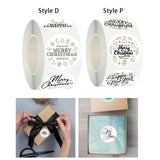 Maxbell Round Christmas Stickers Stickers Labels for Party Favor Crafts Scrapbook Style D
