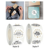 Maxbell Round Christmas Stickers Stickers Labels for Party Favor Crafts Scrapbook Style D