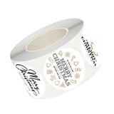 Maxbell Round Christmas Stickers Stickers Labels for Party Favor Crafts Scrapbook Style D