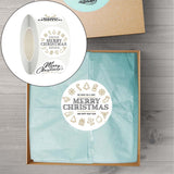 Maxbell Round Christmas Stickers Stickers Labels for Party Favor Crafts Scrapbook Style D