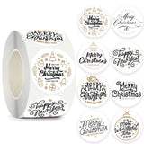 Maxbell Round Christmas Stickers Stickers Labels for Party Favor Crafts Scrapbook Style P