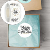 Maxbell Round Christmas Stickers Stickers Labels for Party Favor Crafts Scrapbook Style P