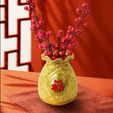 Maxbell Flower Vase Flowerpot Dried Flowers Room Decoration gold