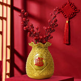 Maxbell Flower Vase Flowerpot Dried Flowers Room Decoration gold