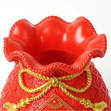 Maxbell Flower Vase Flowerpot Dried Flowers Room Decoration red