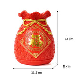 Maxbell Flower Vase Flowerpot Dried Flowers Room Decoration red