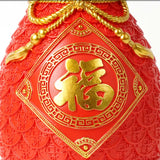 Maxbell Flower Vase Flowerpot Dried Flowers Room Decoration red