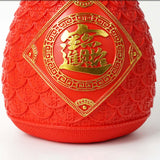 Maxbell Flower Vase Flowerpot Dried Flowers Room Decoration red