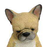 Maxbell Cute Puppy Statue Resin Ornament Dog Memorial Figurine for Bedroom Shelf Sitting Dog