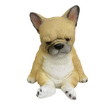 Maxbell Cute Puppy Statue Resin Ornament Dog Memorial Figurine for Bedroom Shelf Sitting Dog
