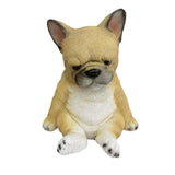 Maxbell Cute Puppy Statue Resin Ornament Dog Memorial Figurine for Bedroom Shelf Sitting Dog