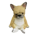 Maxbell Cute Puppy Statue Resin Ornament Dog Memorial Figurine for Bedroom Shelf Sitting Dog