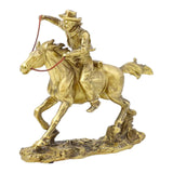 Maxbell Galloping Horse Riding Statuette Animal Figure Statue for Opening Gift