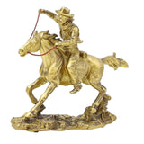 Maxbell Galloping Horse Riding Statuette Animal Figure Statue for Opening Gift