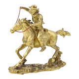 Maxbell Galloping Horse Riding Statuette Animal Figure Statue for Opening Gift