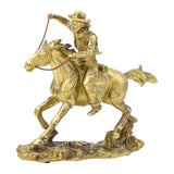 Maxbell Galloping Horse Riding Statuette Animal Figure Statue for Opening Gift