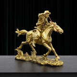 Maxbell Galloping Horse Riding Statuette Animal Figure Statue for Opening Gift