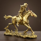 Maxbell Galloping Horse Riding Statuette Animal Figure Statue for Opening Gift