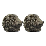 Maxbell Hedgehog Garden Statues Resin Sculptures Animal Figurines Lawn Office Double