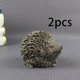 Maxbell Hedgehog Garden Statues Resin Sculptures Animal Figurines Lawn Office Double