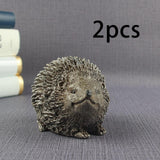 Maxbell Hedgehog Garden Statues Resin Sculptures Animal Figurines Lawn Office Double