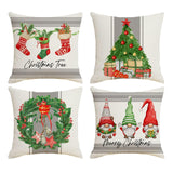 Maxbell Pillowcases 18Inchx18inch Ornament Throw Pillow Cover for Christmas Sofa Bed Wreath