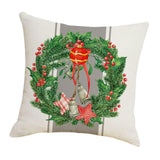 Maxbell Pillowcases 18Inchx18inch Ornament Throw Pillow Cover for Christmas Sofa Bed Wreath