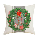 Maxbell Pillowcases 18Inchx18inch Ornament Throw Pillow Cover for Christmas Sofa Bed Wreath