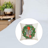 Maxbell Pillowcases 18Inchx18inch Ornament Throw Pillow Cover for Christmas Sofa Bed Wreath
