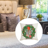 Maxbell Pillowcases 18Inchx18inch Ornament Throw Pillow Cover for Christmas Sofa Bed Wreath