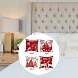 Maxbell Pillow Cover Protective Christmas Pillow Case for Restaurant Gift Home Style D