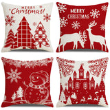 Maxbell Pillow Cover Protective Christmas Pillow Case for Restaurant Gift Home Style D